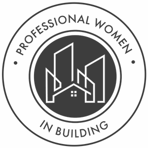 professional women in building logo